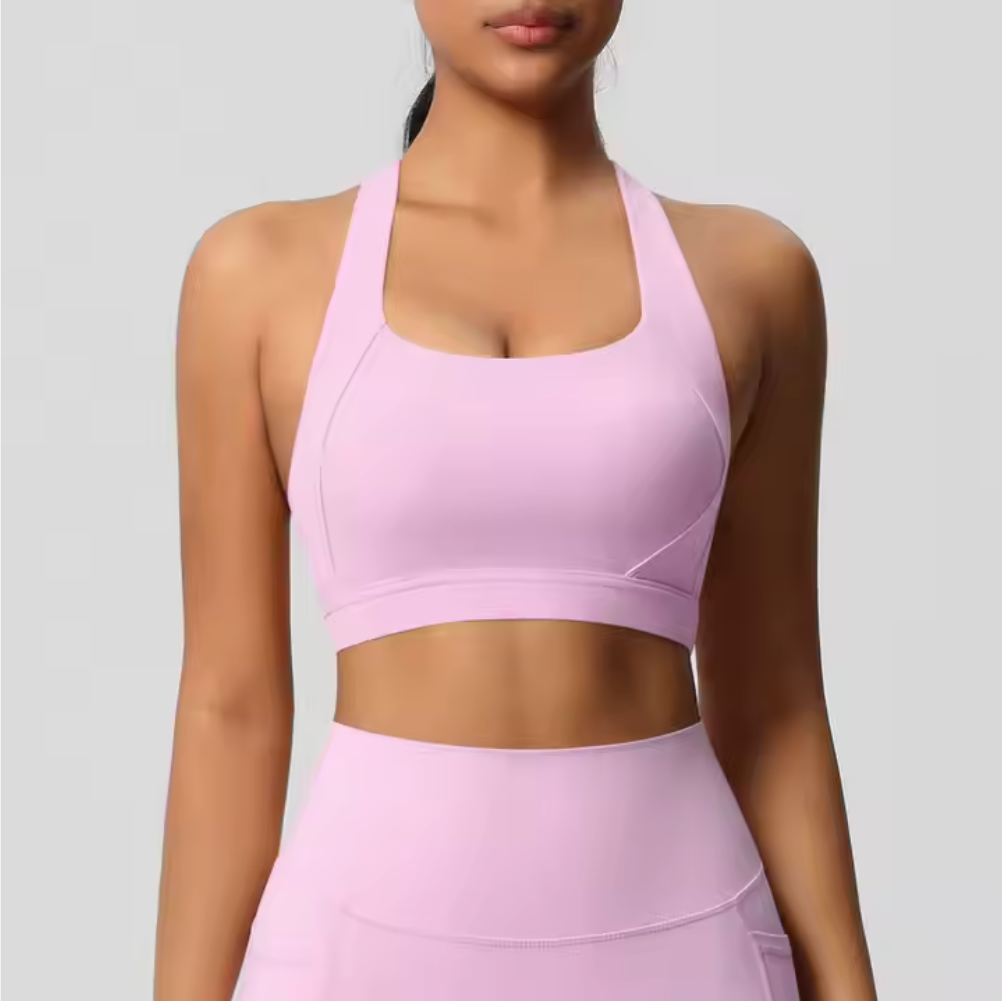 Brassière Camélia maintien fort rose