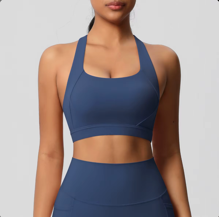 Brassière Camélia maintien fort bleu