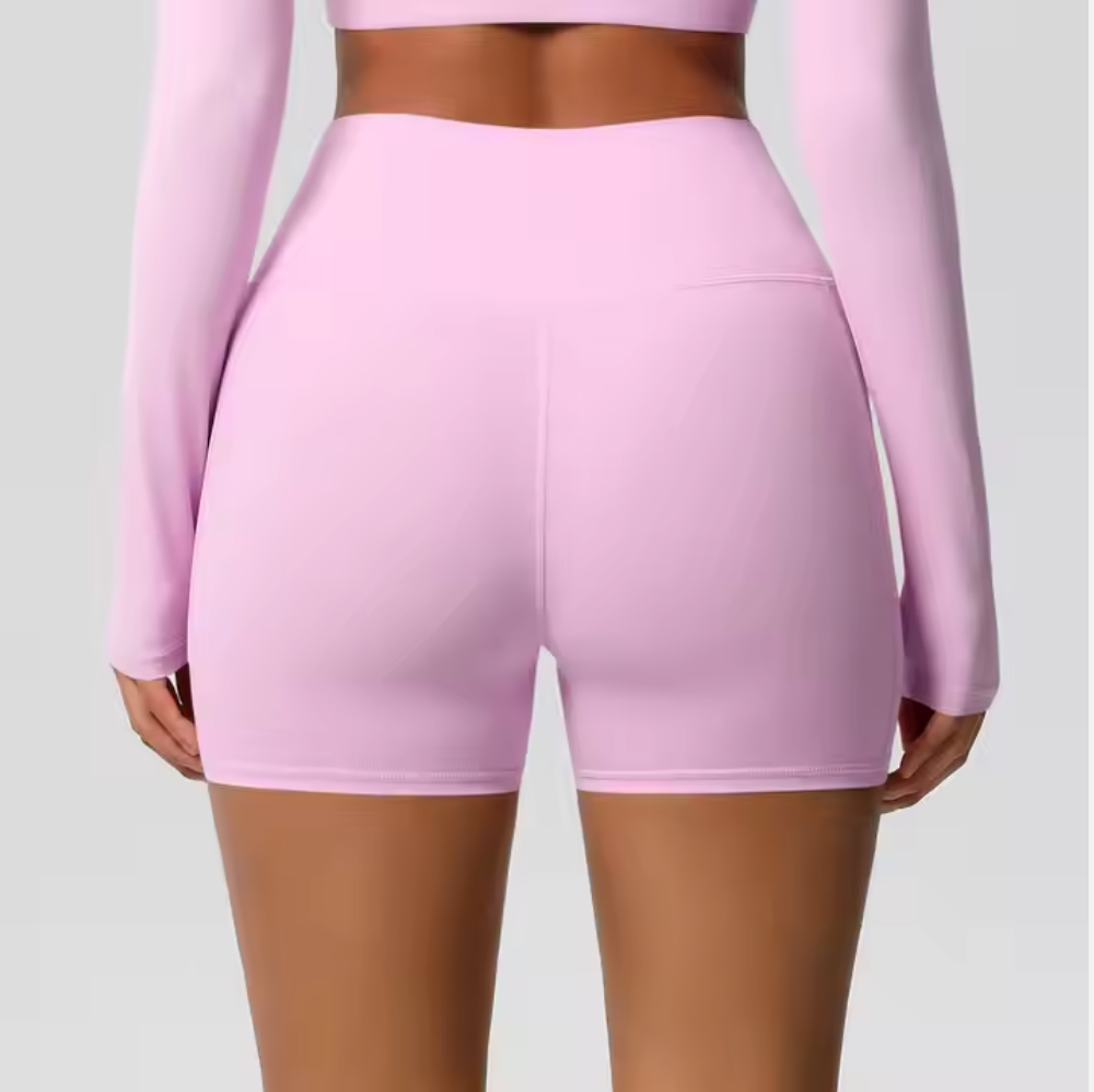 Short Lisa rose vue de dos