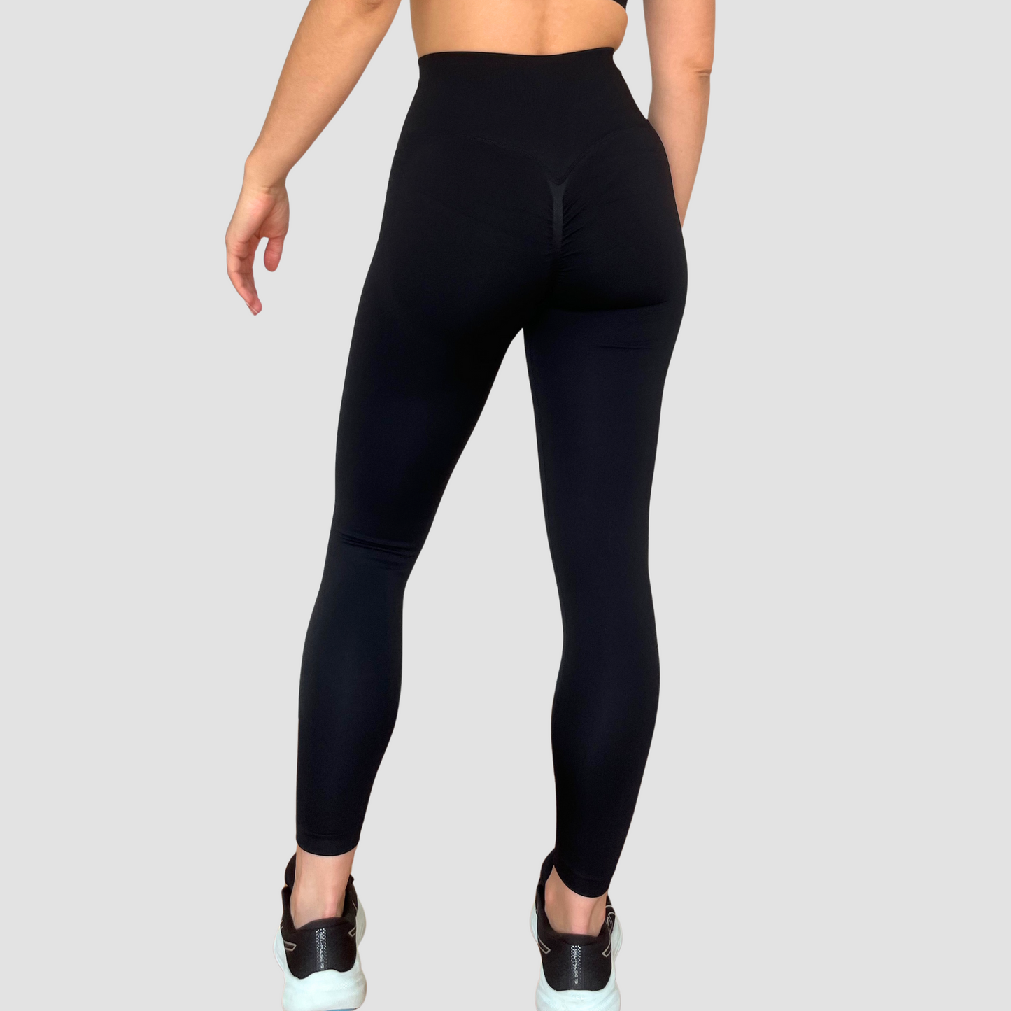Legging Cristal gainant et ceinture large noir effet pushup - vu de dos