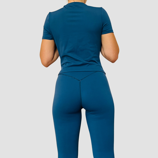 Ensemble T-shirt Legging Cleo bleu dos
