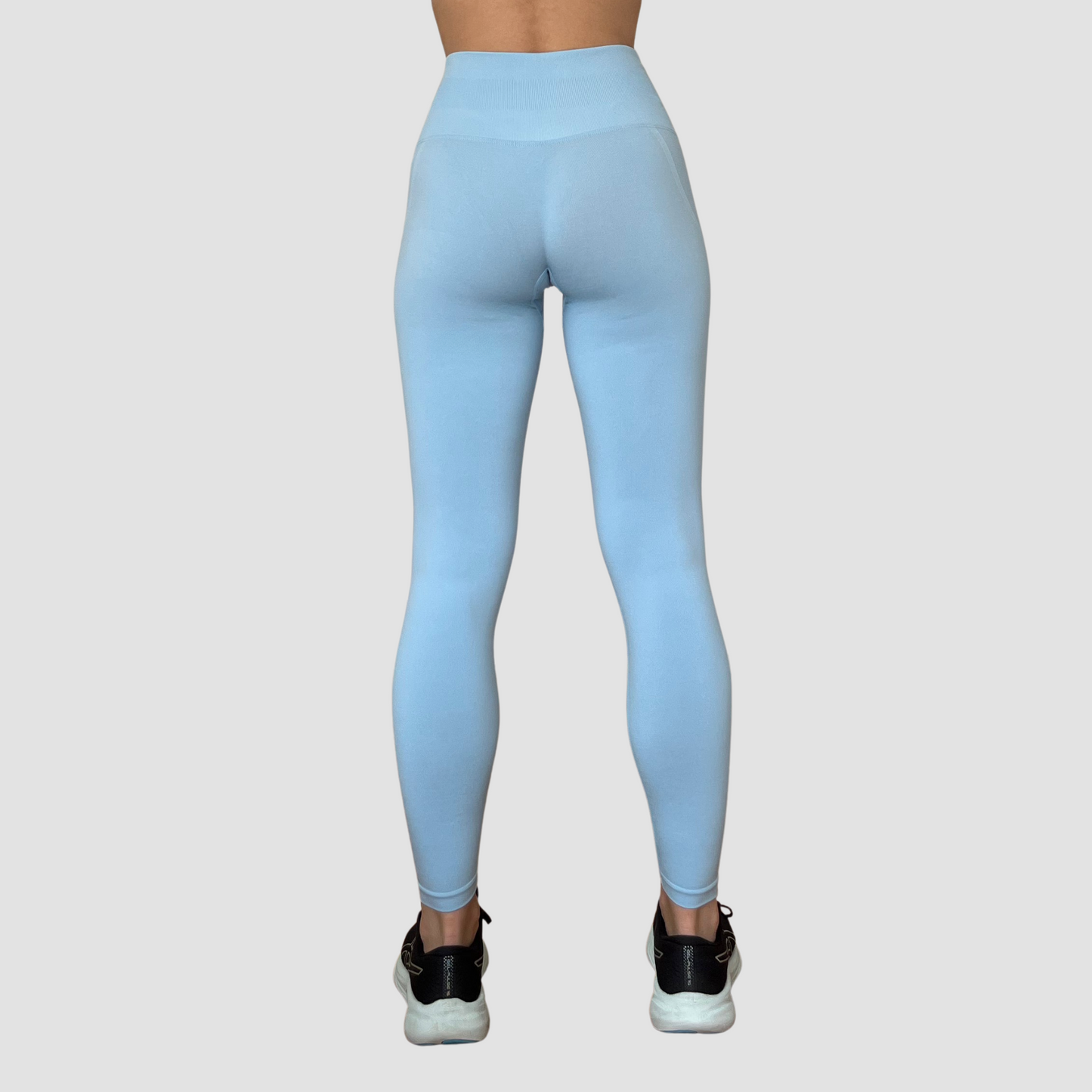Legging bleu ciel de dos