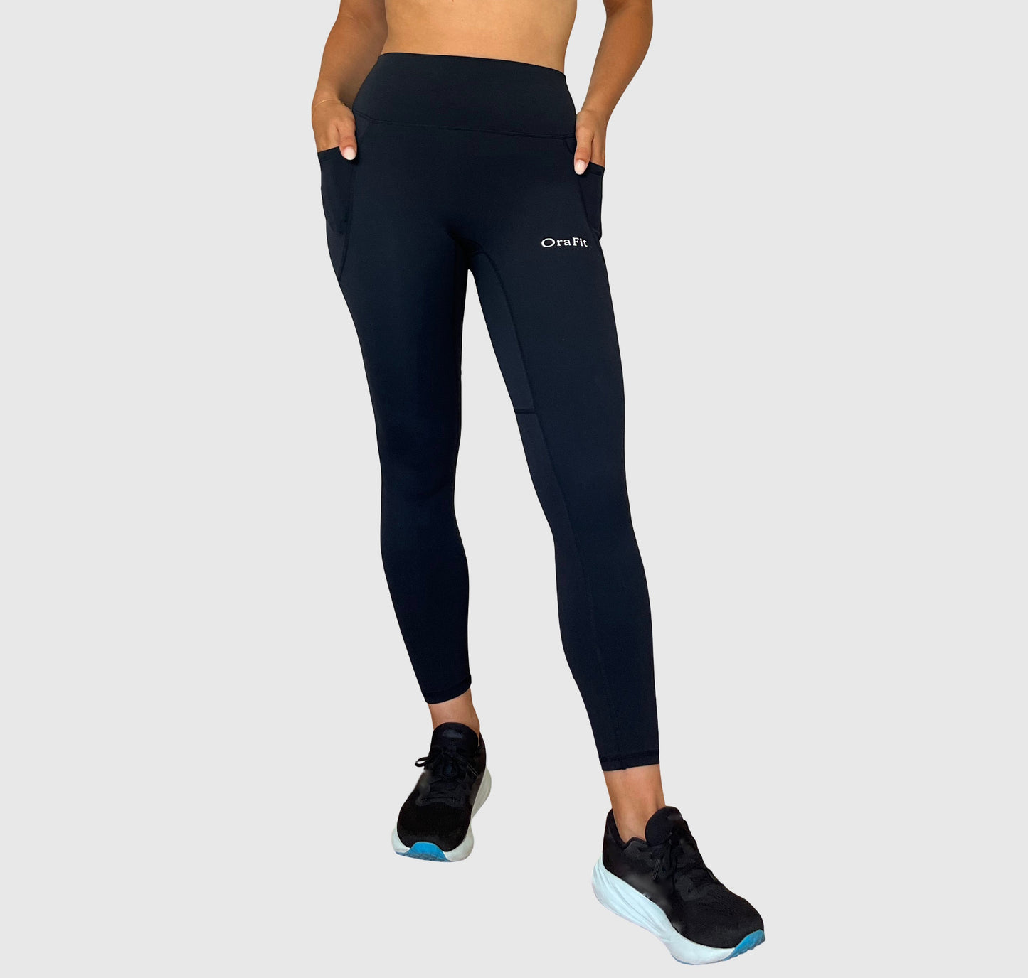 Legging Leila vue de face noir