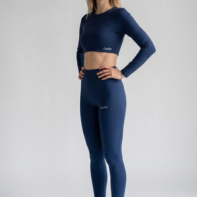 Katia - Legging seconde peau - Bleu foncé
