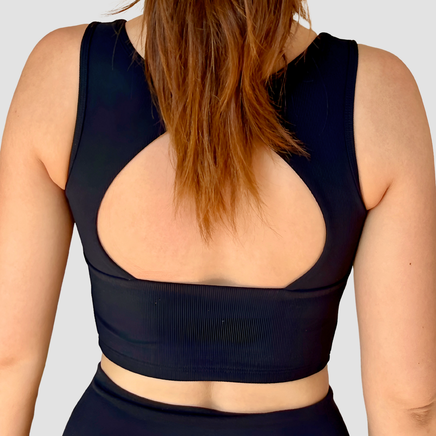 Brassière blanc cassé push up et dos ouvert - dos