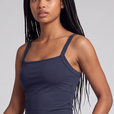 Serena – Débardeur décolleté carré - Marine
