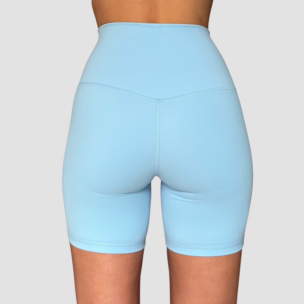 Cassie – Short gainant taille haute - Bleu ciel