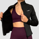 Sierra – veste chaude cintrée OraFit, coloris noir vue de dos