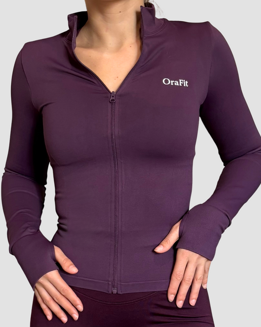 Crystal – veste cintrée OraFit, coloris noir vue de face
