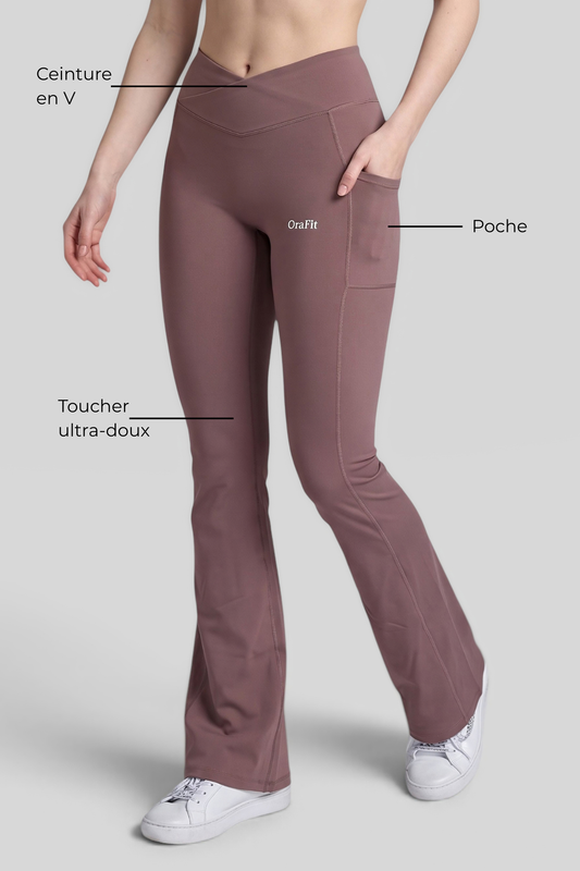 Selena - Legging évasé avec poches