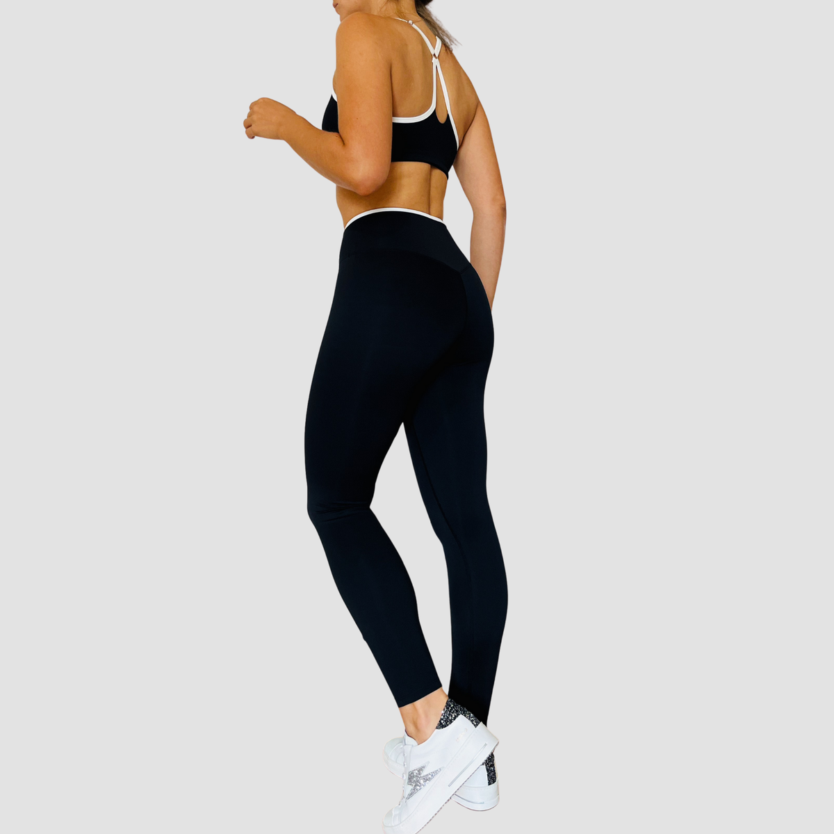 Tina - Legging contrasté - Noir