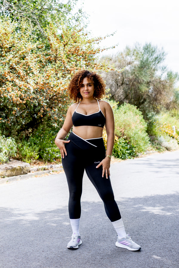 Tina - Legging contrasté - Noir