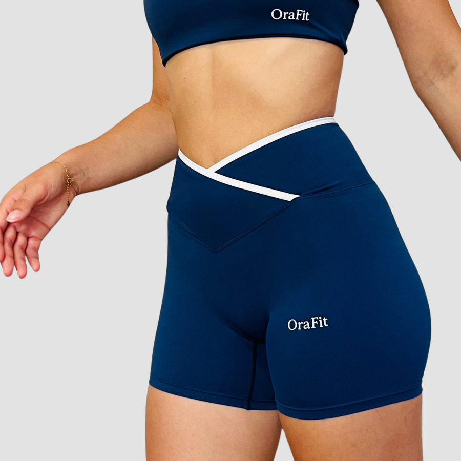 Stella – short contrasté OraFit, vue de dos
