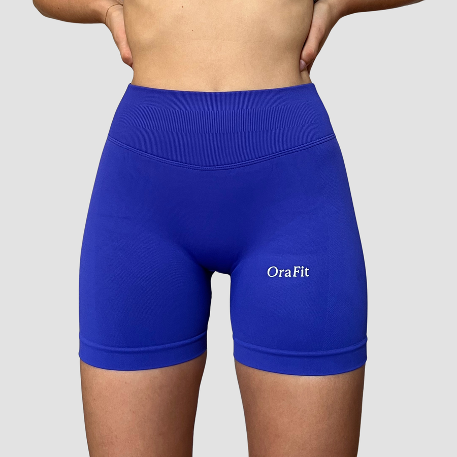 Isis – short gainant à scrunch OraFit, coloris kaki vue de face
