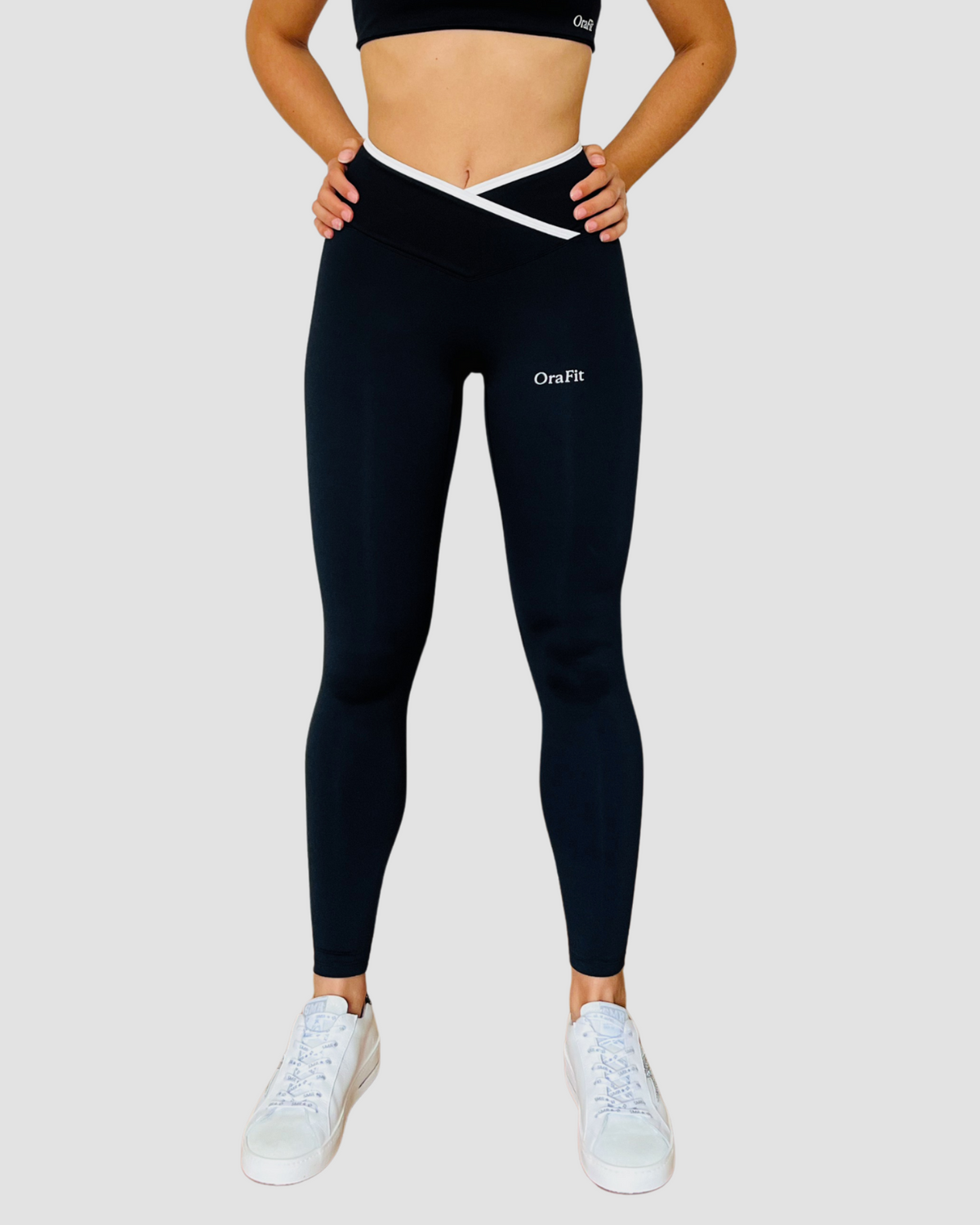 Tina - Legging contrasté - Noir