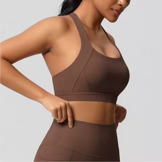 Brassière Camélia noire vu de face