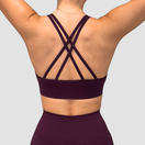 Ensemble Maéva coloris prune – brassière maintien moyen à fort