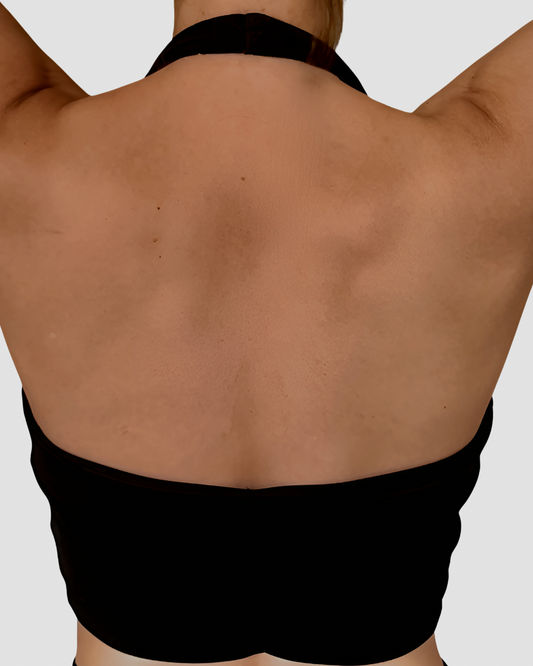 Maëlle – brassière dos nu froncé OraFit, détail dos nu