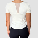 Caroline – T-shirt respirant OraFit, coloris blanc vue de dos
