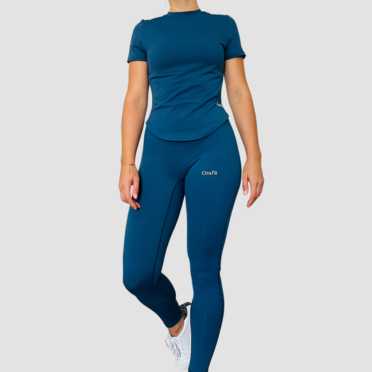 Ensemble T-shirt Legging Cleo bleu