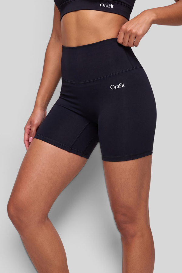 Cassie – Short gainant taille haute - Noir