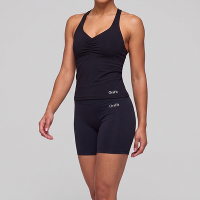 Cassie – Short gainant taille haute - Noir