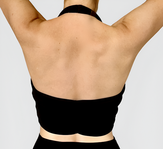 Brassière Maelle noire, dos-nu, vue de dos