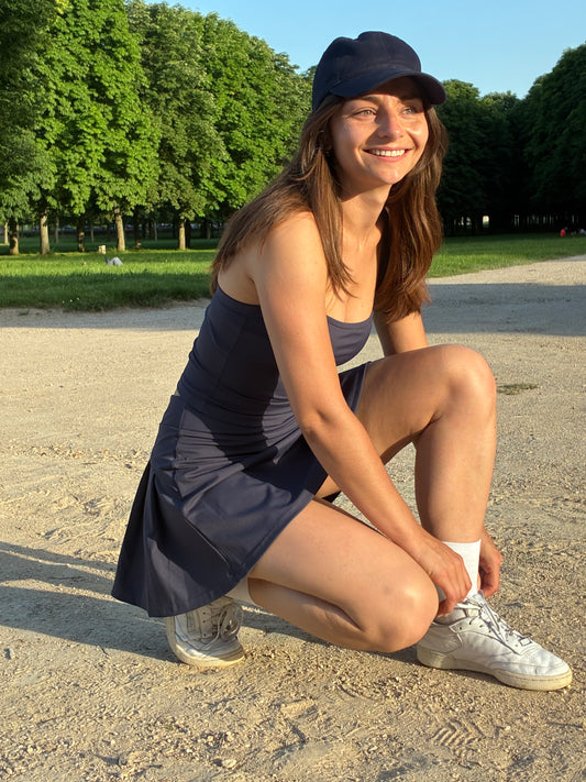 Serena – jupe-short plissée avec poche OraFit, vue principale