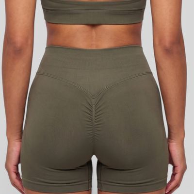 Isis - Short gainant à scrunch - Kaki