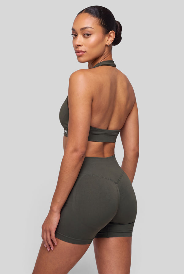 Isis - Short gainant à scrunch - Kaki