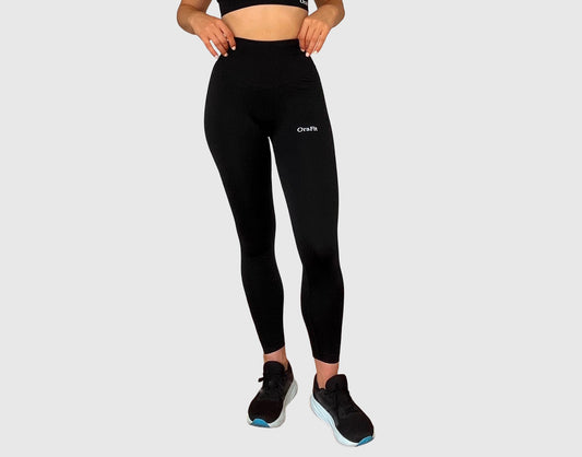 Legging Cristal noir vu de face - noir