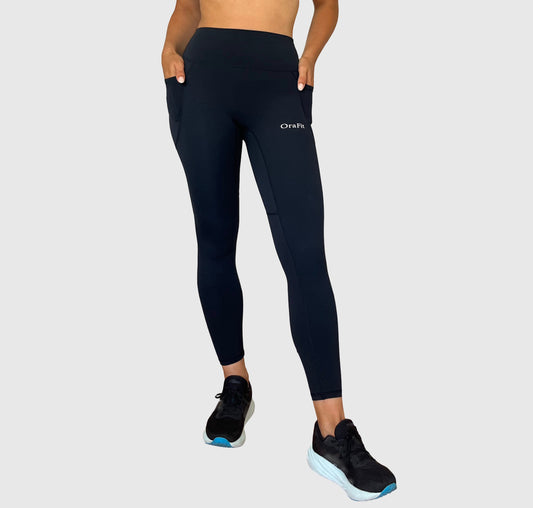 Legging Leila vue de face noir