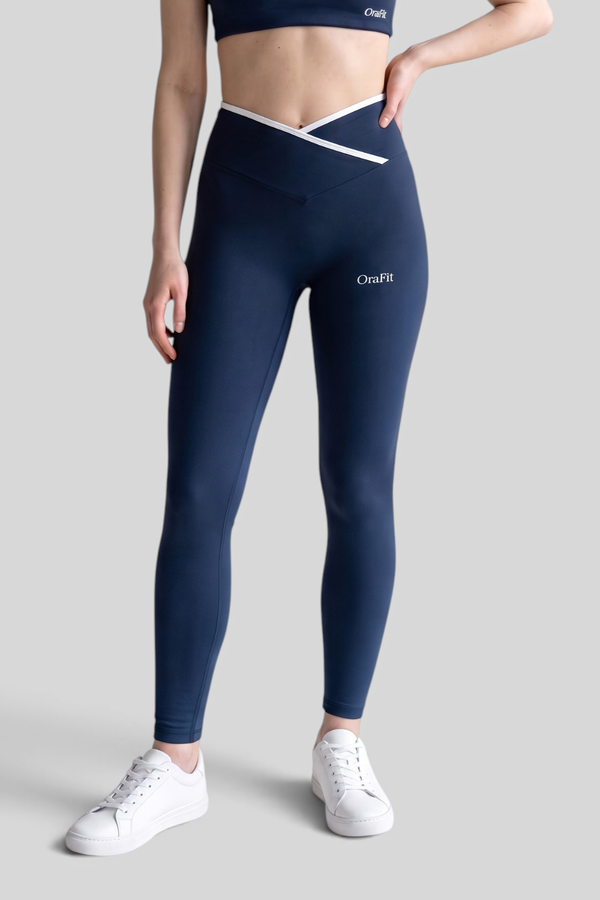 Tina - Legging contrasté - Bleu foncé