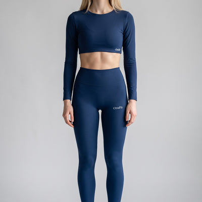 Katia - Legging seconde peau - Bleu foncé