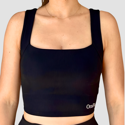 Brassière noire push up et dos ouvert