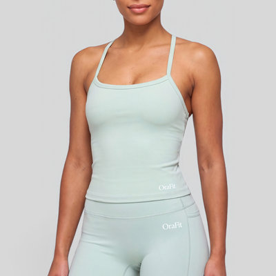 Jade – Short taille haute avec poches - Vert menthe