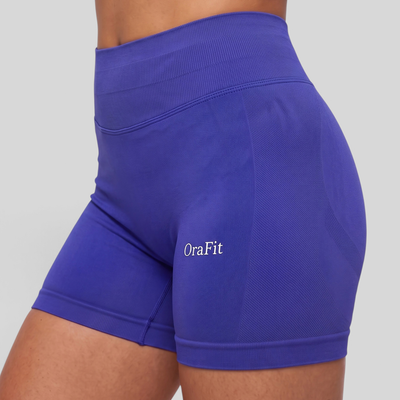 Isis - Short gainant à scrunch - Bleu