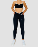 Legging Tina contrasté noir – vue de face