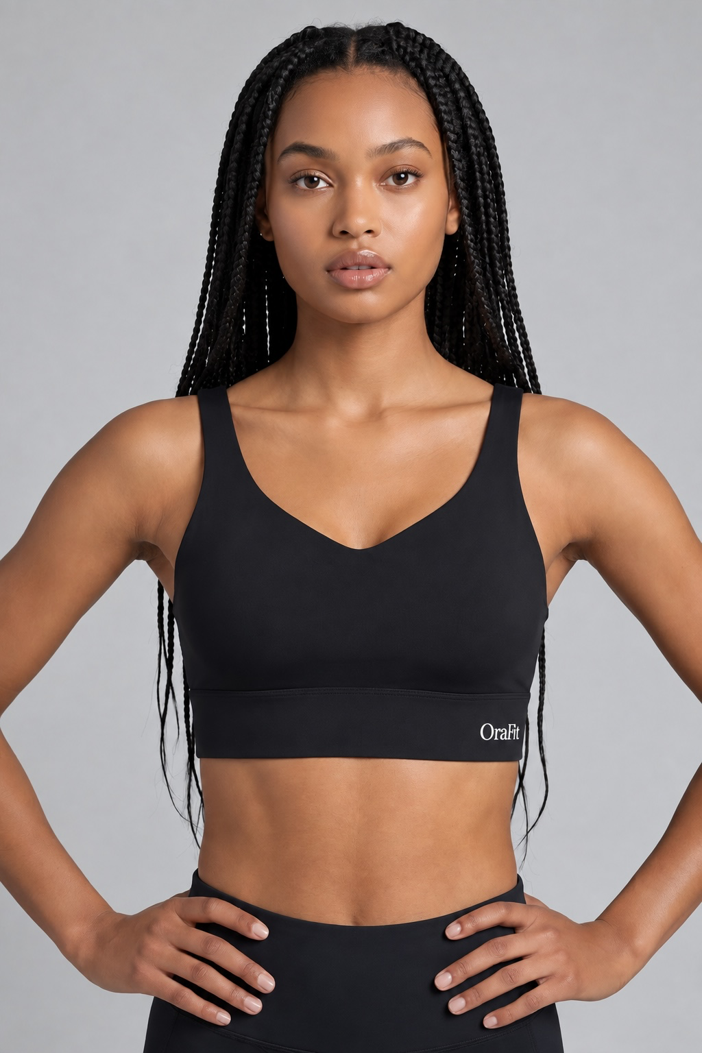 Brassière Sophia noir vue de face
